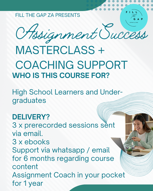 Assignment Success Masterclass Series + 1 year Assignment Coaching