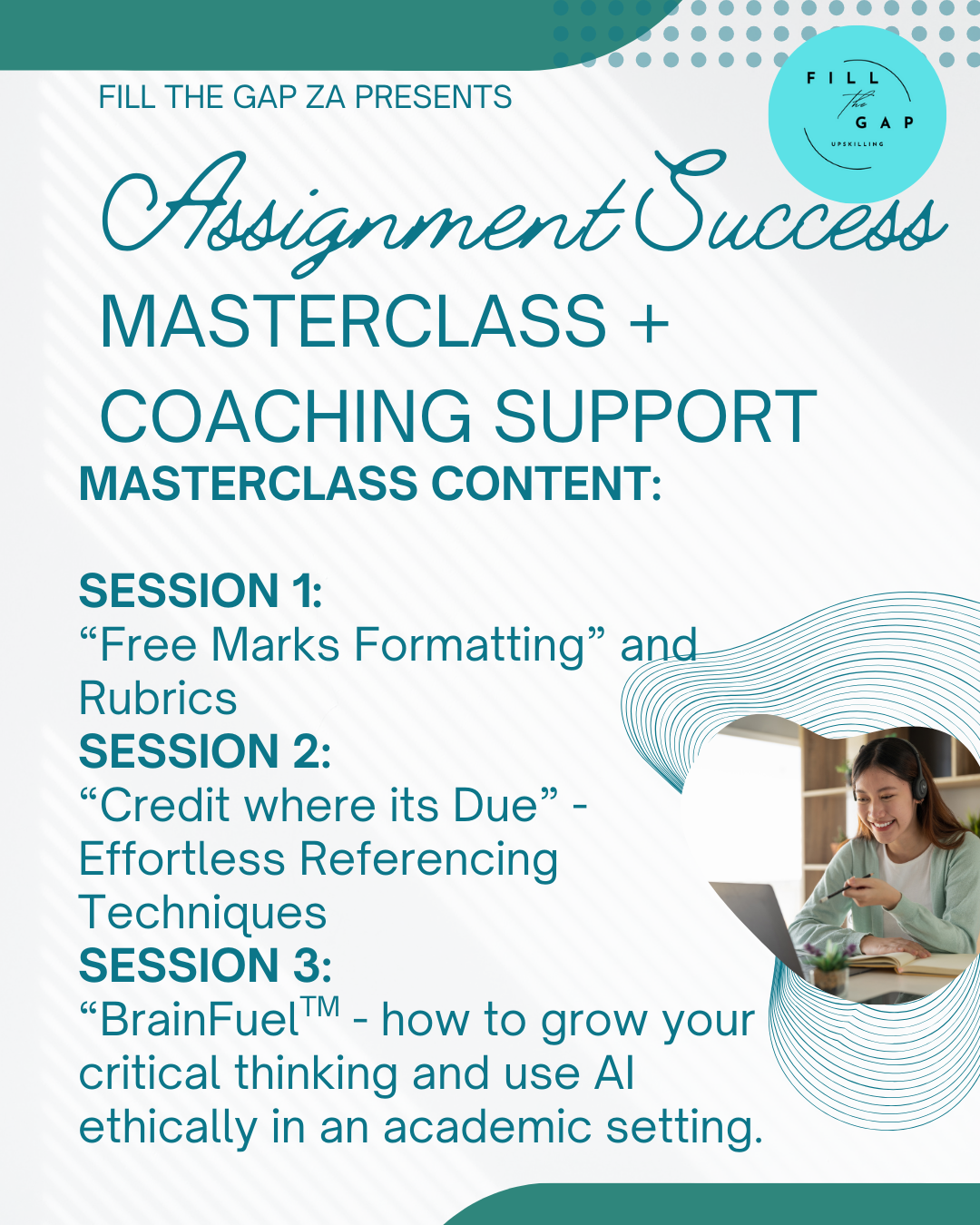 Assignment Success Masterclass Series + 1 year Assignment Coaching